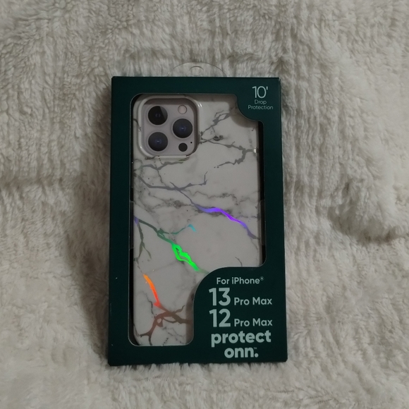 Onn iPhone 12/13 Pro Max Iridescent Metallic NIB Phone Case - Picture 1 of 7